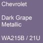 Preview: Chevrolet, Dark Grape Metallic, WA215B / 21U.